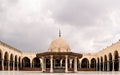 Interior view of Amr bin As Mosque, Cairo, Egypt after rain Royalty Free Stock Photo